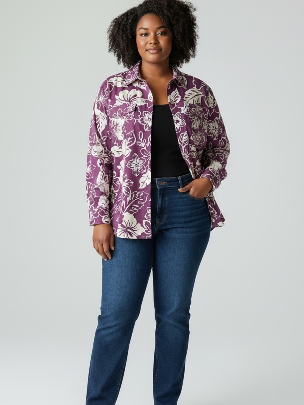 Alfred Dunner lightweight jacket, size 18, polyester, like new, side pockets